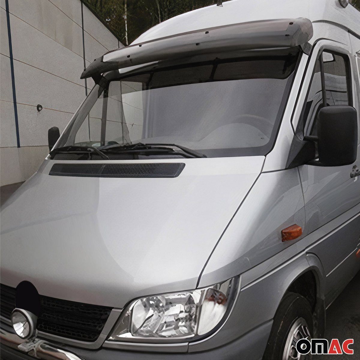 Mercedes Sprinter W903 Sun Deflector and Hood Deflector Kit - Omac - Wind Deflector 2Pcs - '00-'06